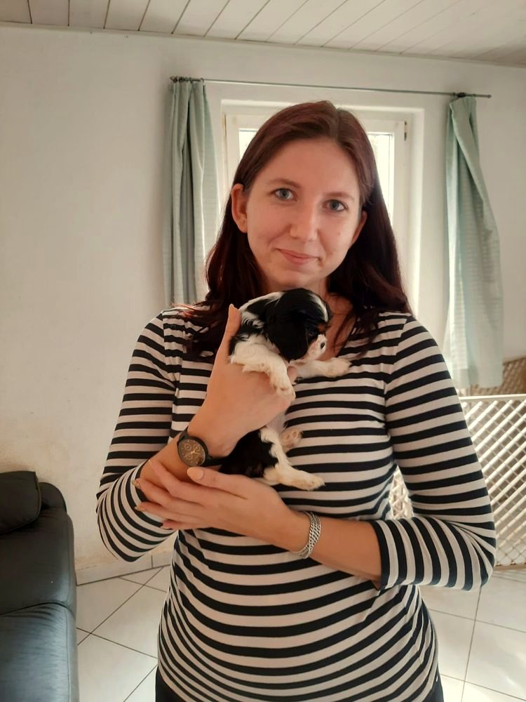 Marie mit Hund